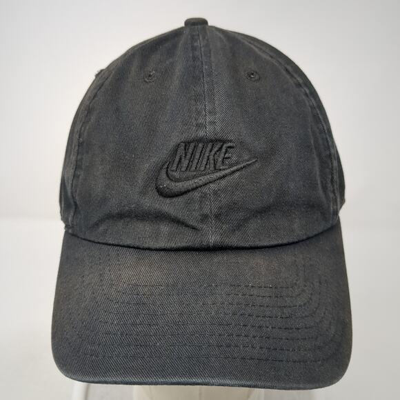 Nike Swoosh Heritage86 Slideback Hat Black One Size Embroidered Outdoor - Picture 2 of 9